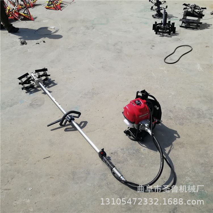 厂促新除草机 果园揹负式锄地机 圣鲁小型割草机厂品