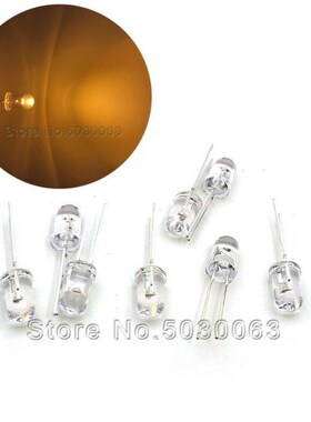 1000pcslot 5mm round head white turn blonde yellow 2200K wa