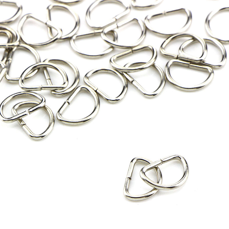 10Pcs/lot Matal D Ring D Jump Ring Snap Hook Trigger Lobster
