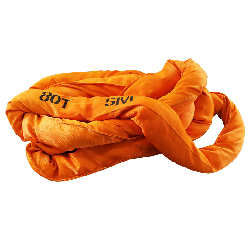 力虎大吨位柔性吊装带50吨双扣/环型起重工业行车吊带