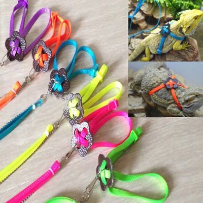 Reptile Lizard Harness Leash Adjustable Walking Hauling