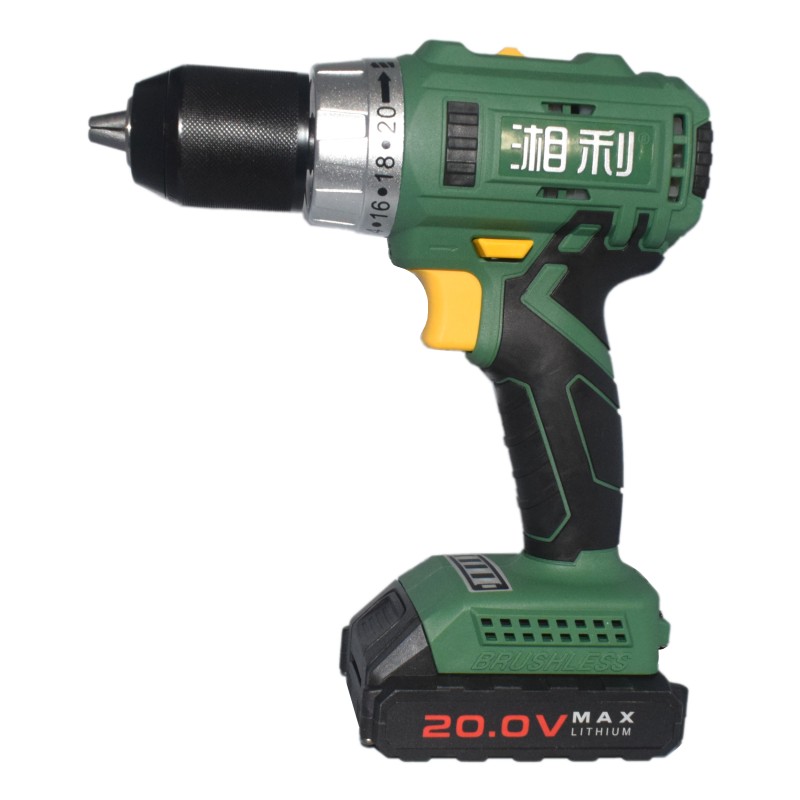。湘利充电电钻20v大扭力无刷电钻充电工业级电钻 家用电动螺丝