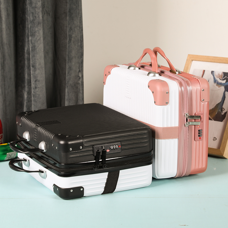 14寸手提箱化妆箱包女15寸小型轻便密码行李箱16寸旅行收纳皮箱17