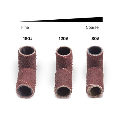 100/50pc Sanding Cap Bands For Electric Manicure Machine 180