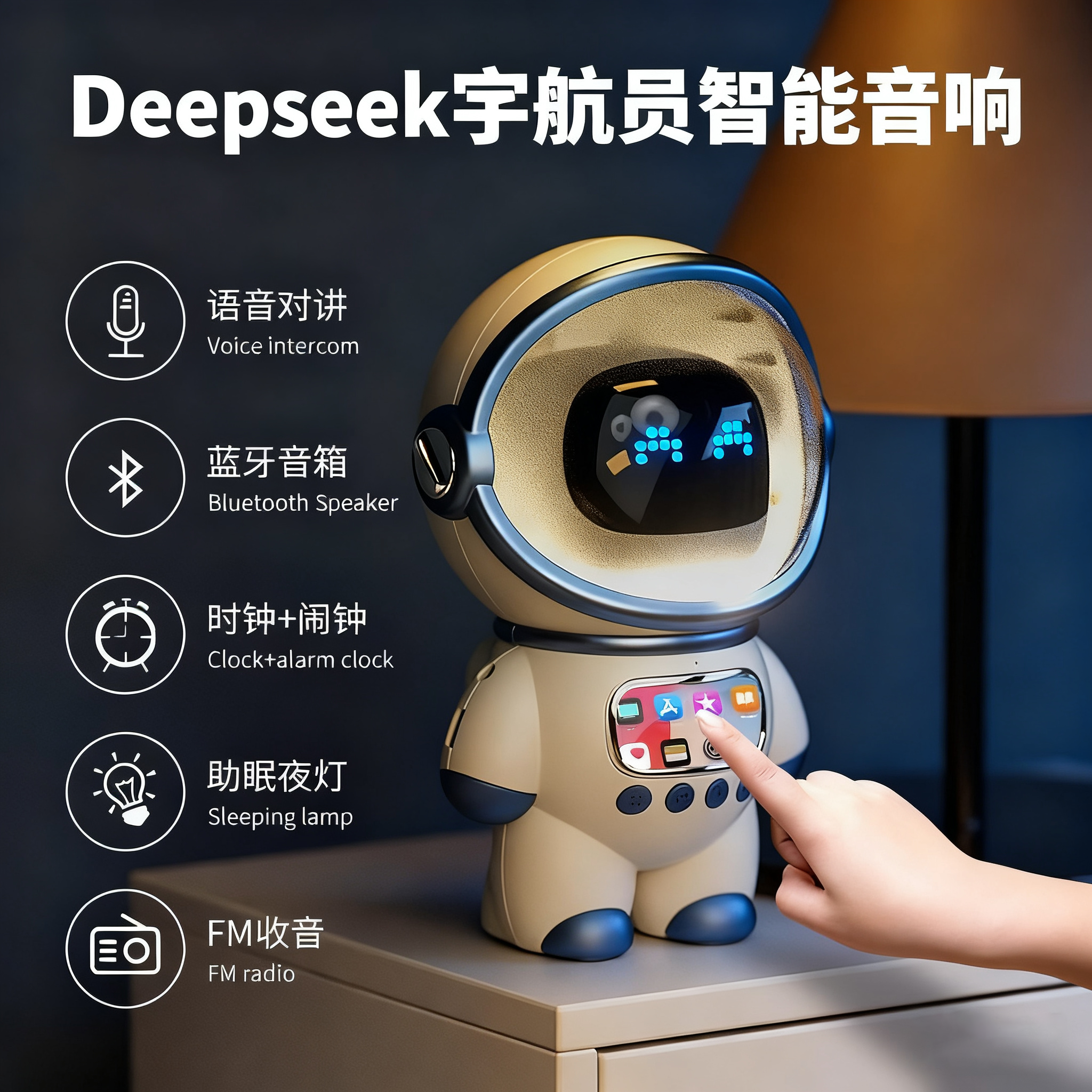 DeepSeek宇航员蓝牙音箱生日礼物