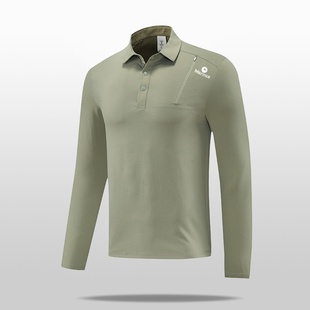 MARMOT马魔山春秋款长袖POLO衫男士翻领速干户外时尚休闲运动T恤