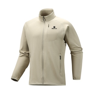 MARMOT马魔山秋冬男士立领抓绒夹克户外加绒保暖防风开衫卫衣外套