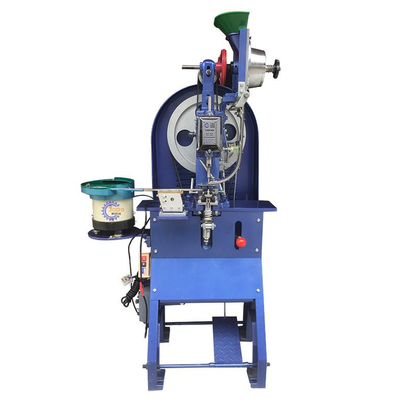 全自动钻圈鸡眼气眼打扣机带钻气眼机服饰箱包震动盘送料钉扣机