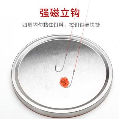 全磁拉饵盘N52强磁竞技版渔具配件浮水盘饵料盘定制