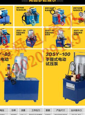 上海舜迪DSY-25 60A 3DSY4 6DSY 3DSA试压泵电动手动试压泵配件