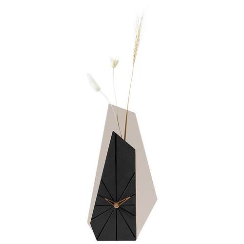 WOZOOM屋准钟表家用北欧轻奢高端大气座钟桌面摆件干花艺术装饰品