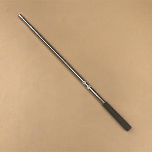 .1.2米1.5米两节不锈钢伸缩杆 杆头铆钉加 空心抄网竿子 8mm螺口