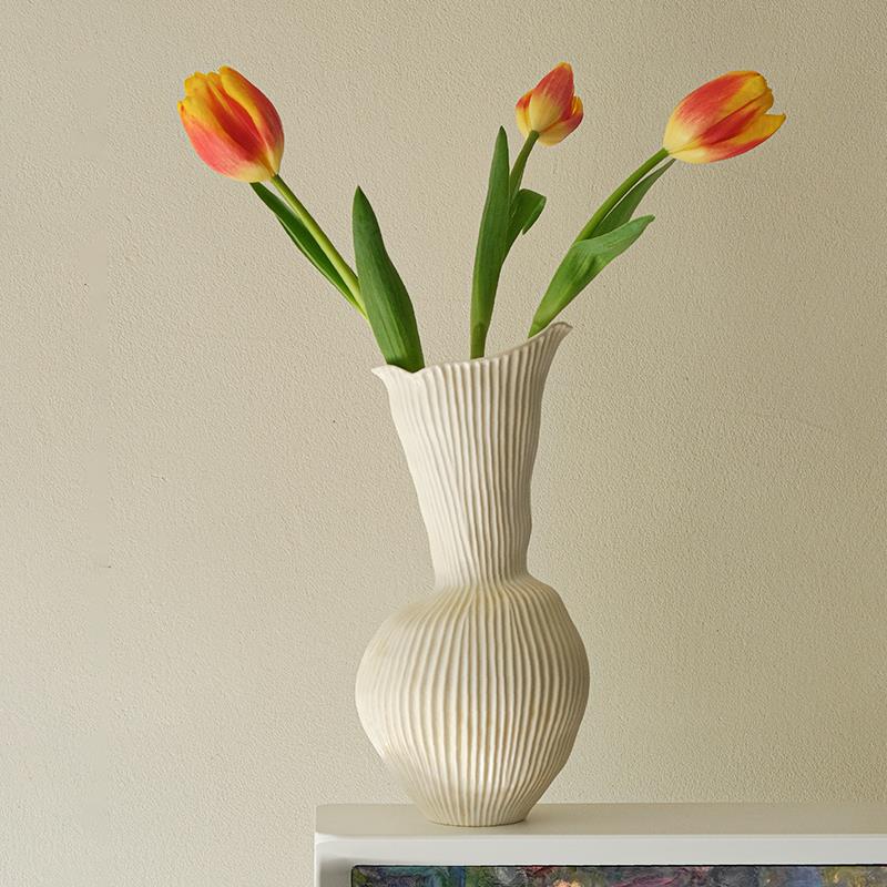 言己生活景德镇原创设计贝系列陶瓷水培插花花器桌面台面摆件花瓶