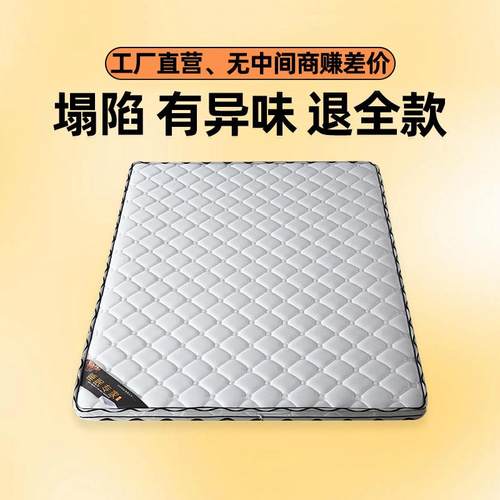 天然椰棕床垫家用棕垫出租房专用薄垫榻榻米硬垫宿舍硬垫子可折叠