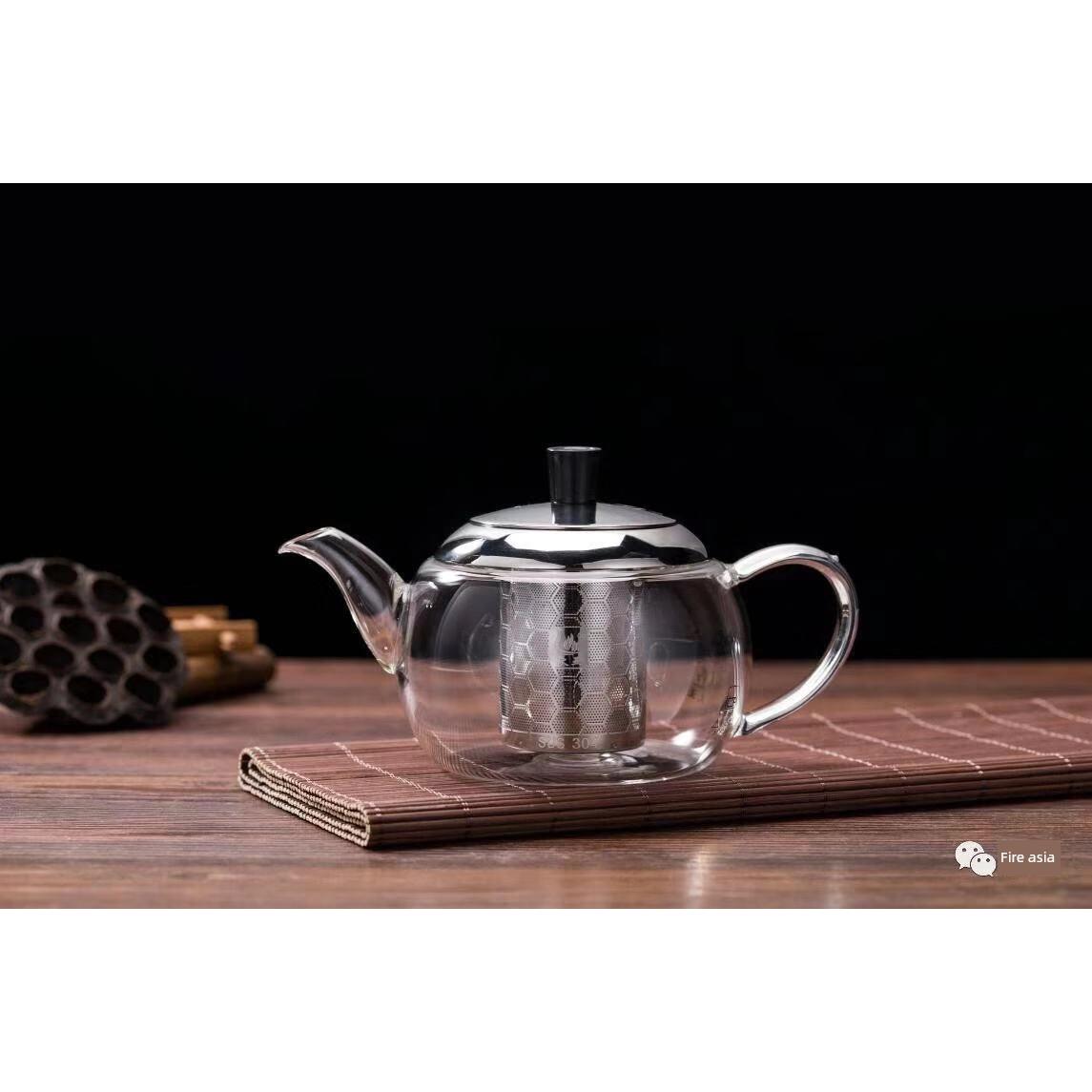 火亚茶壶茶具加厚耐高温玻璃公道杯带过滤红绿花茶功夫茶具泡茶器