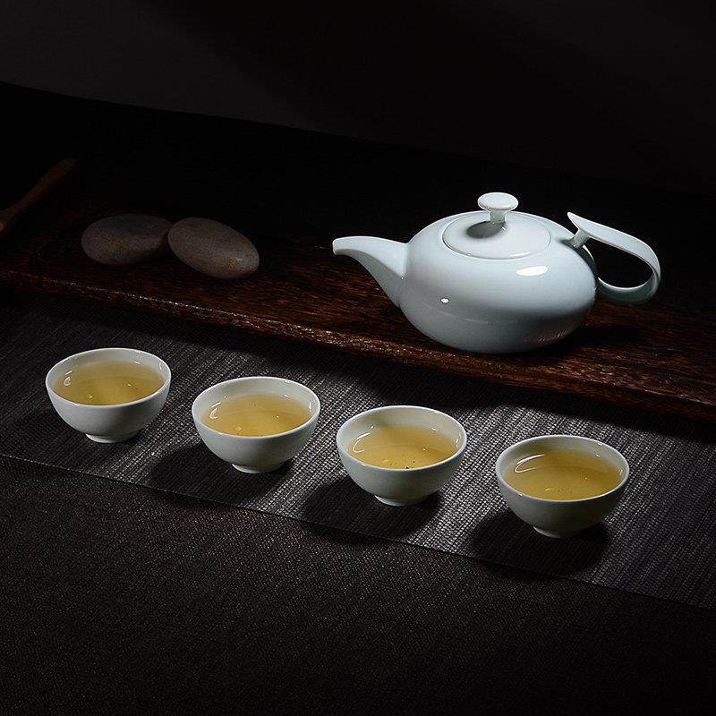 华光国瓷青瓷功夫茶具套组高档整套家用办公茶壶茶具送礼亭峰翠山,餐饮具,整套茶具,淘宝优惠券,粉丝福利购,淘宝优惠卷