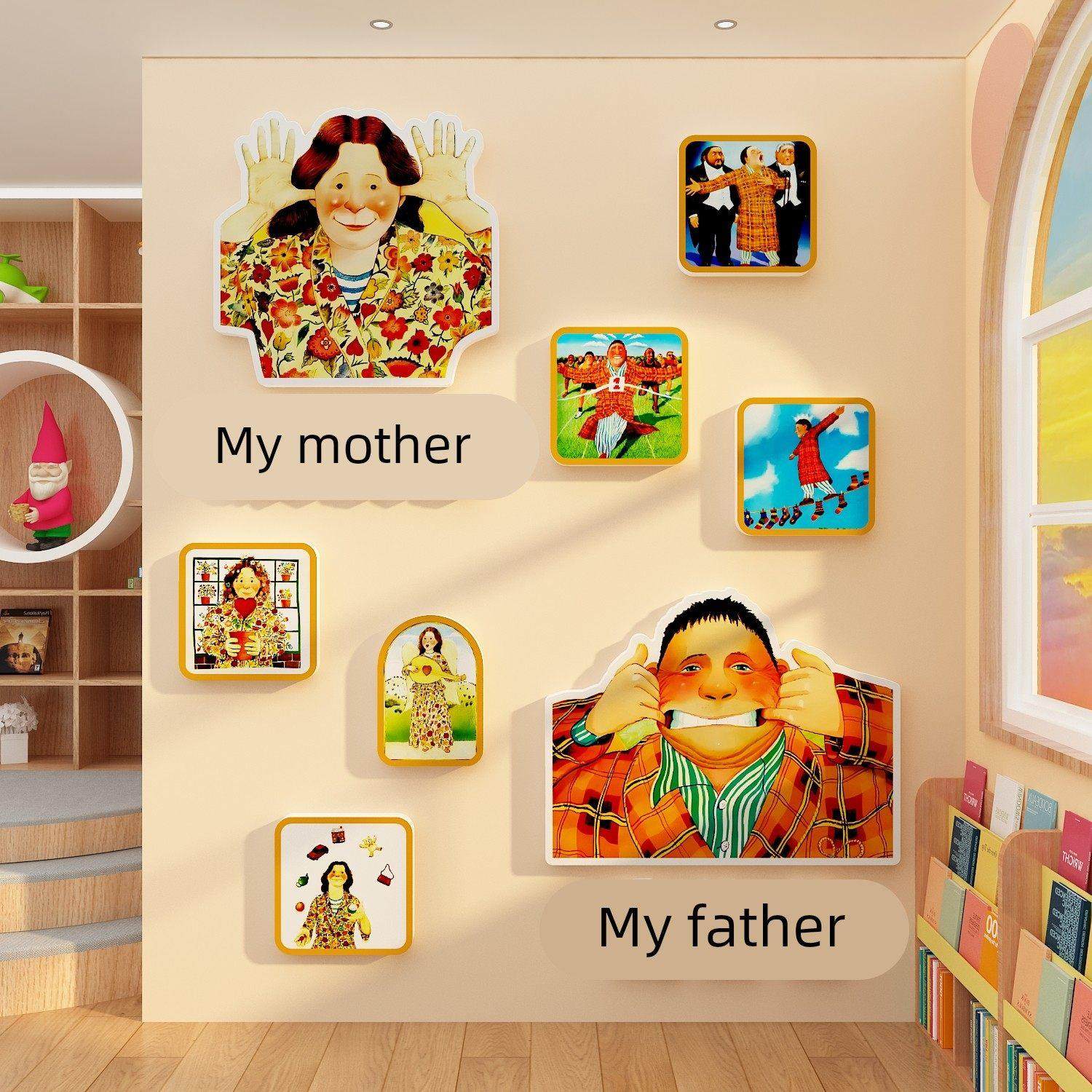 绘本馆环创材料幼儿园图书角布置装饰阅读区主题成品墙面楼梯走廊,家居饰品,文化墙贴,淘宝优惠券,粉丝福利购,淘宝优惠卷