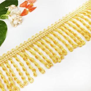 窗帘花边5公分流苏麻花穗沙发桌布靠垫锦旗辅料龙须绳排中粗扭排