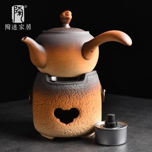 耐高温炭炉粗陶复古烧水壶围炉烤炉茶具 陶迷家用提梁壶煮茶套装