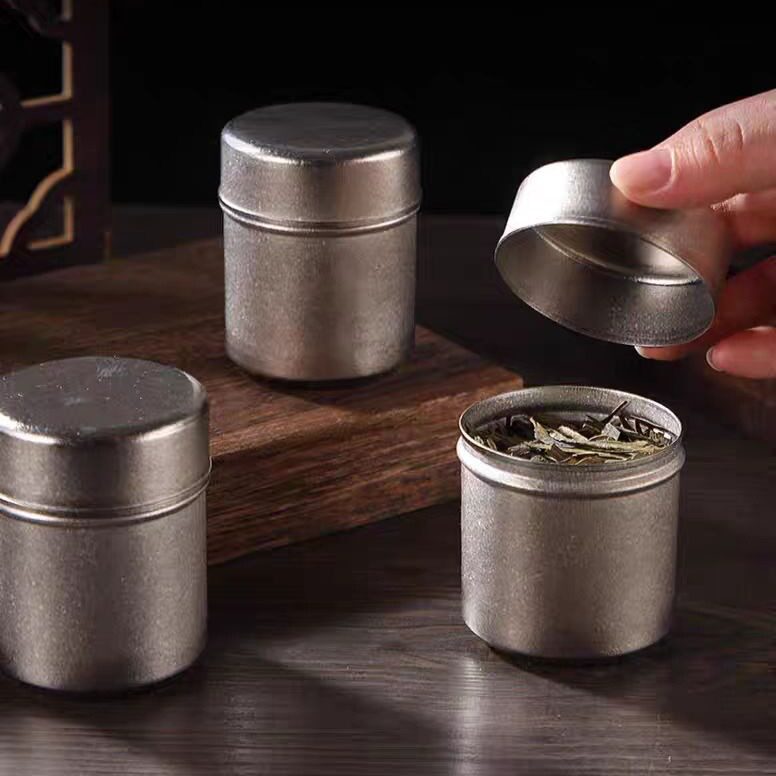 纯钛茶叶罐小号便携户外