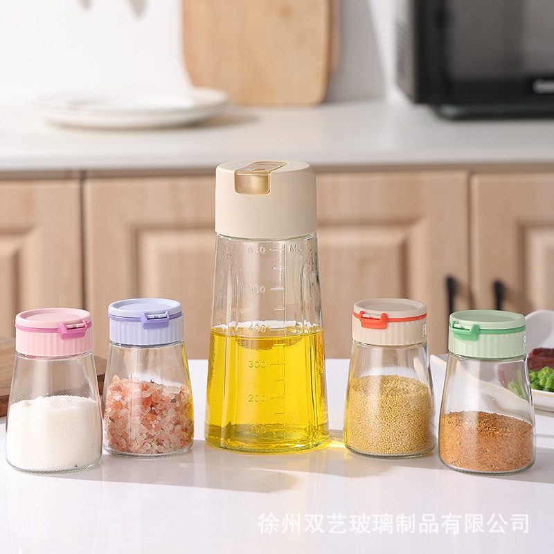 厨房调料盐罐子玻璃瓶三