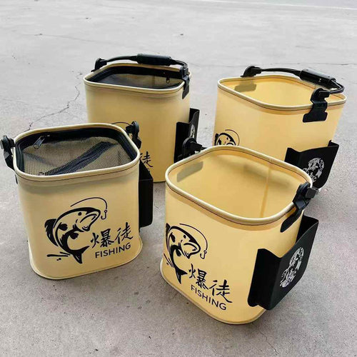 装鱼桶打水桶带绳防跳网