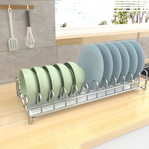 热销碗碟收纳架沥水碗架不锈钢厨房碗架置物架收纳架单层沥水