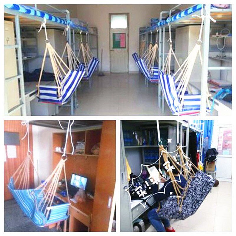 热销吊床大学生宿舍吊椅篮神器寝室秋千加长加厚可躺可睡吊椅室内