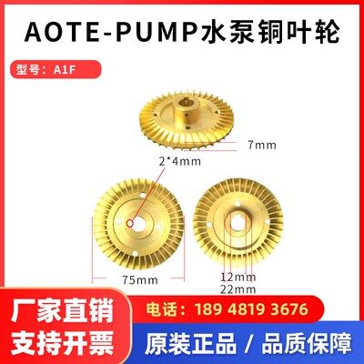 热销新款AOTE-PUMP澳特水泵A1F铜叶轮模温机叶轮AOF现货