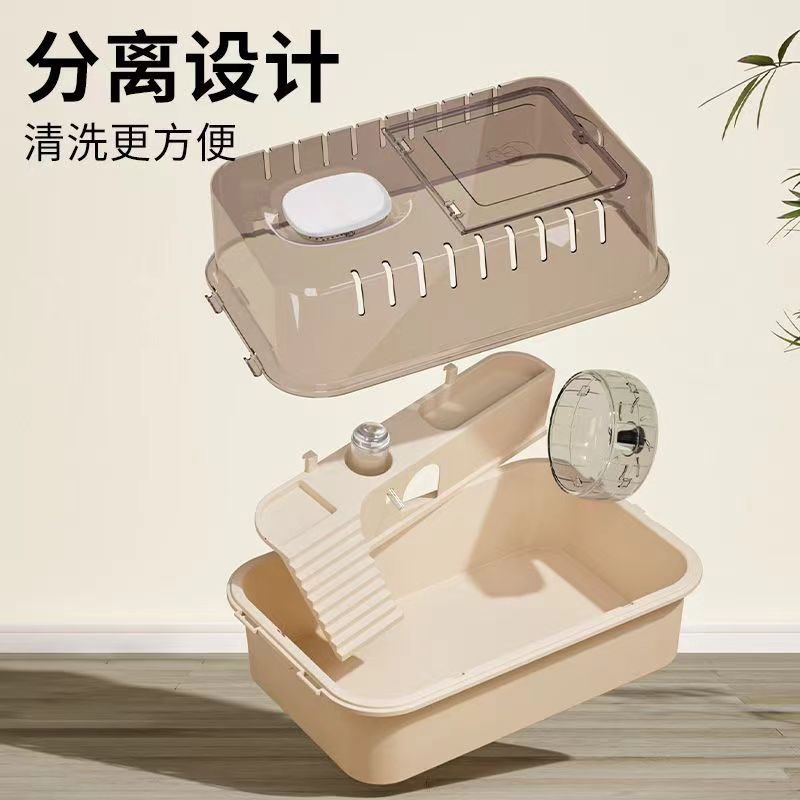 热销金丝熊小仓鼠秋冬笼子实木大空间新手全套超大别墅豪华双层窝