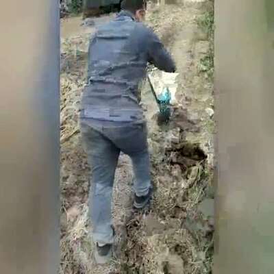 热销新品耕地机手动多功能开沟机小型耕田打田挖地m农用家用人力