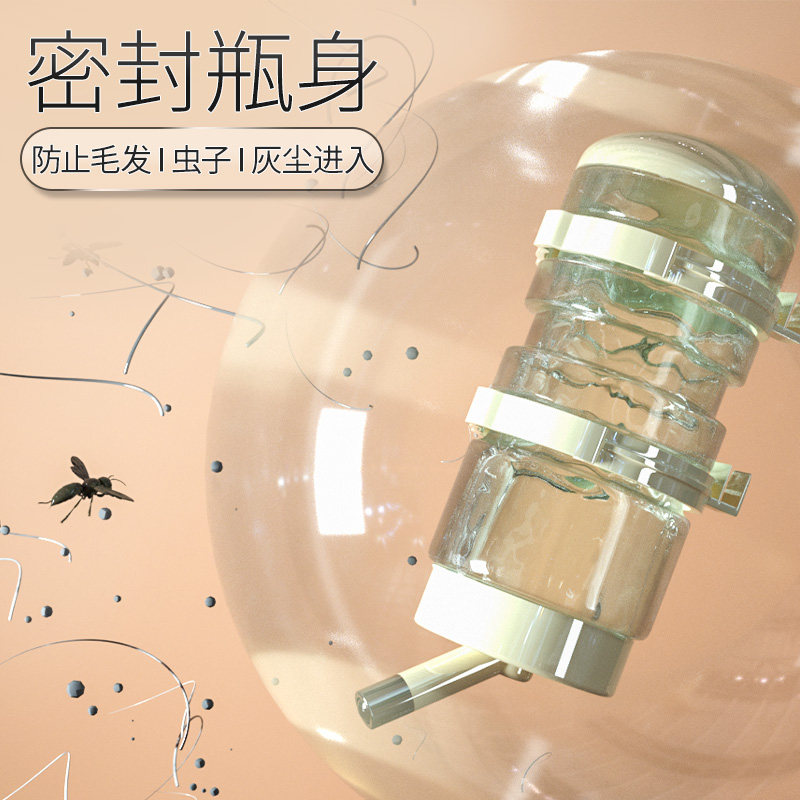 热销宠物不湿嘴狗狗饮水机自动挂式比熊喝水器猫咪喂水器立式水壶