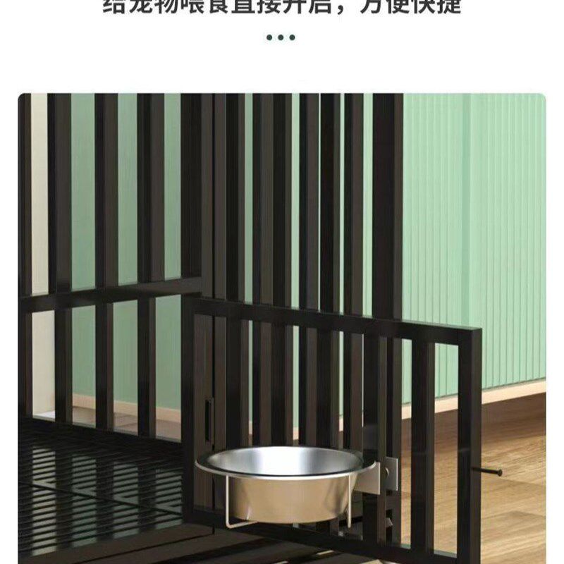 热销狗笼子大中小型犬狗笼带厕所分离家用室内外金毛拉布拉多狗狗
