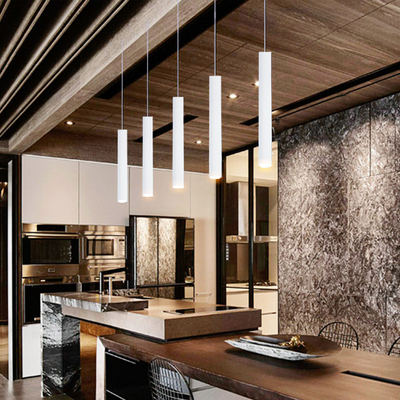 热销明装射灯吊线筒灯吧台前台火锅店餐厅吊灯长条工业风圆柱形长