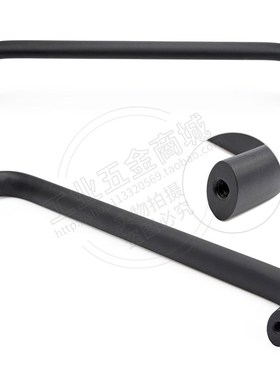 热销铝合金U型长拉手 黑色银色橱柜门300/320/400MM机箱把手LS516