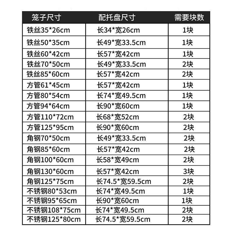 热销宠物狗笼托盘接尿盘大号加厚塑料便盆鸡笼鸟笼接粪盘兔笼鸽笼