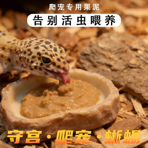 守宫睫角爬宠巨人盖勾亚混合果泥
