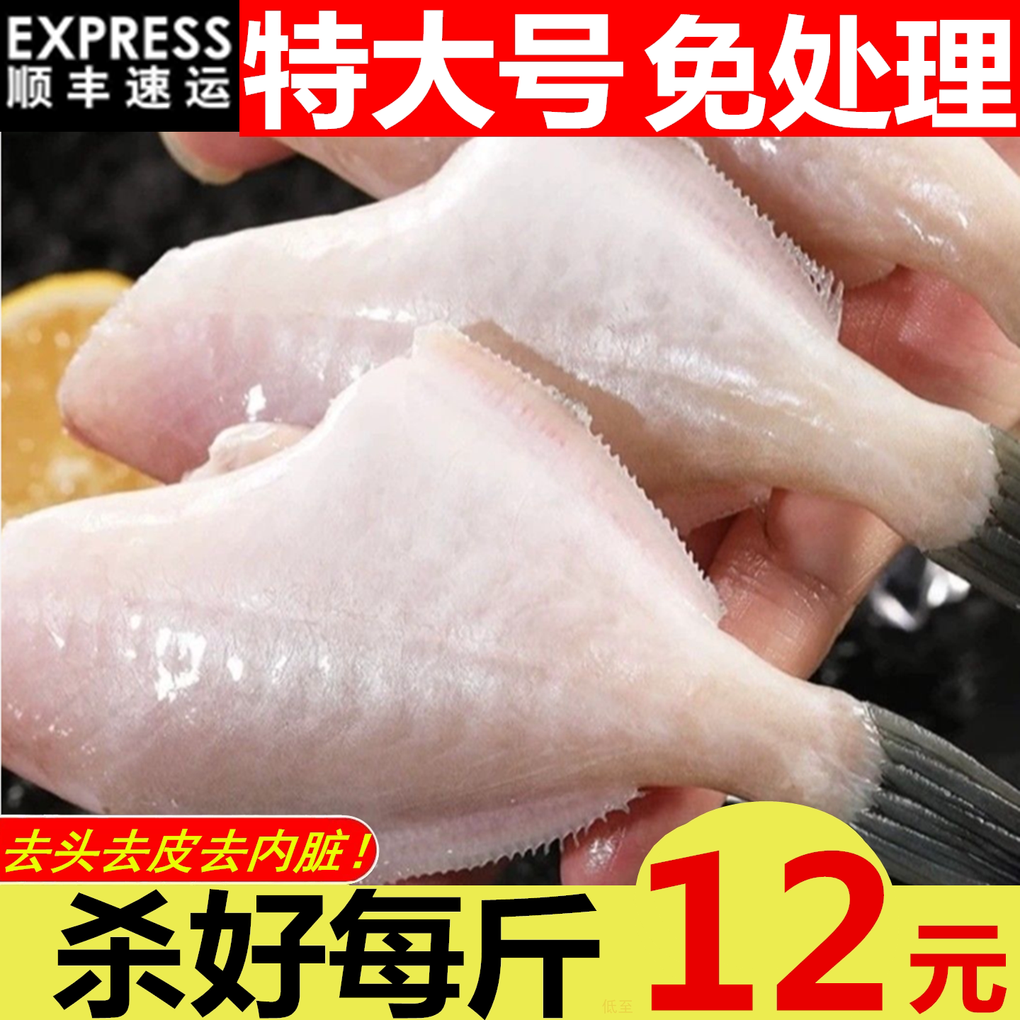 耗儿鱼新鲜冷冻特大老鼠鱼火锅食材玻璃鱼商用海鲜马面鱼扒皮鱼