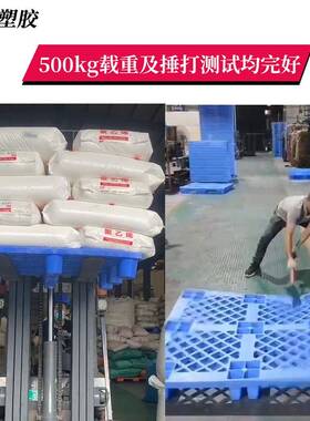 格九塑脚料盘叉车网塑胶卡板物流托板121OZN0货物栈托板仓库地台