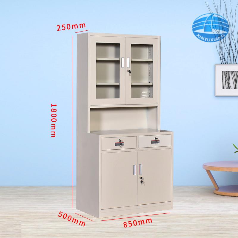 套色诊所西药柜药蓝房加药柜调剂柜台配药号柜不锈钢台面中YX-011