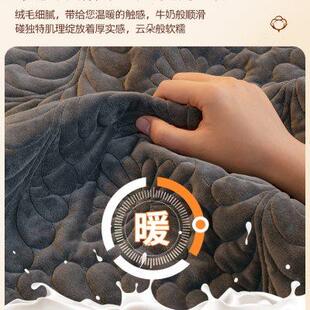 通用简约加厚坐垫1十2十3沙发套罩巾 牛奶绒沙发垫子整张防滑四季