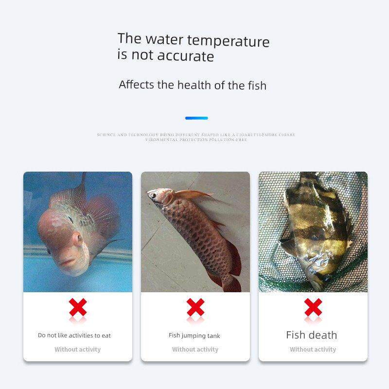 航之境鱼缸水温计电子数显LCD高清液晶水族用高精度小E时代温度计