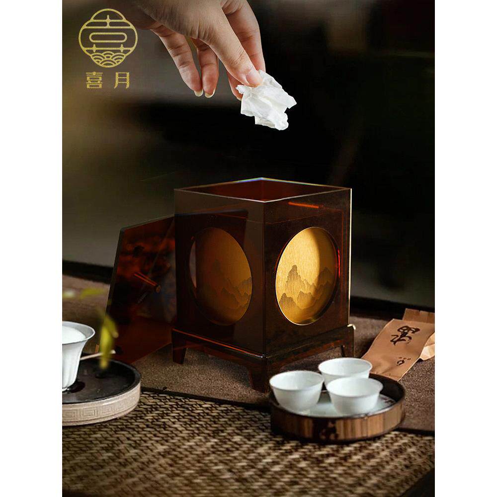 喜悦新中国桌面垃圾桶迷你家庭办公室小床边卧室客厅创意与封面