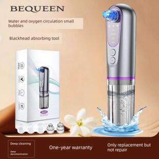 皇后的新小紫色子弹泡沫黑头吸收器家用毛孔清洁美容仪器去除痤疮