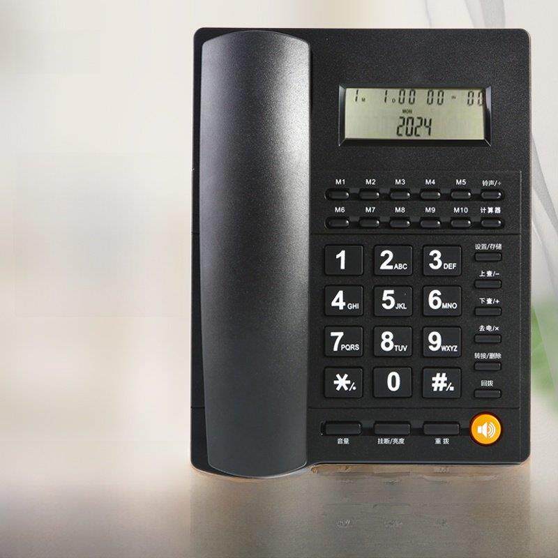 固定电话机来电显示座机家用办公室固话有线免电池快捷拨号