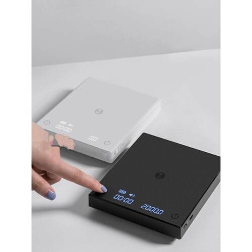 新款泰摩黑镜BASIC2咖啡电子秤意式手冲咖啡秤家用咖啡豆称重计时