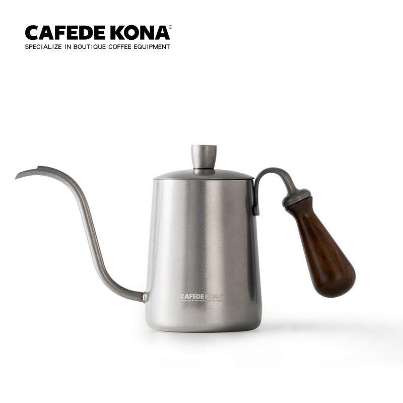 CAFEDE KONA 复古户外不锈钢手冲咖啡壶 长嘴细口壶 咖啡壶 600ML