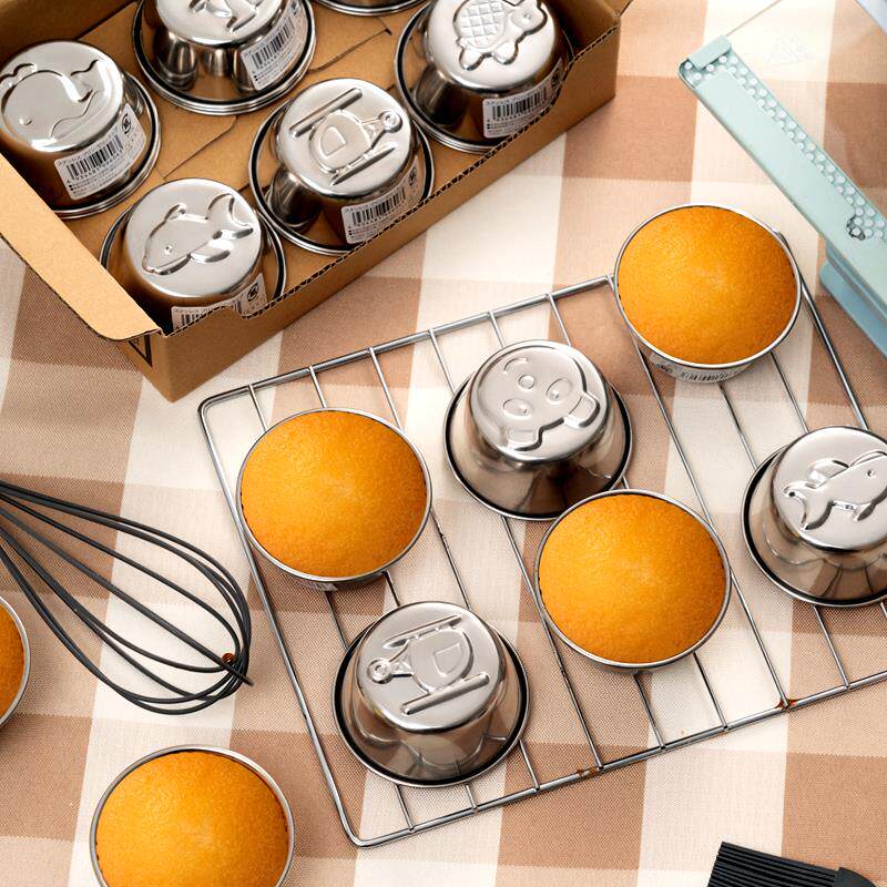 日本进口EAYU食品级不锈钢烘焙家用婴儿辅食米糕蒸糕发糕蛋糕模具