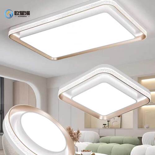 轻奢长方形LED吸顶灯现代简约客厅灯2026款大气家用卧室房间灯具