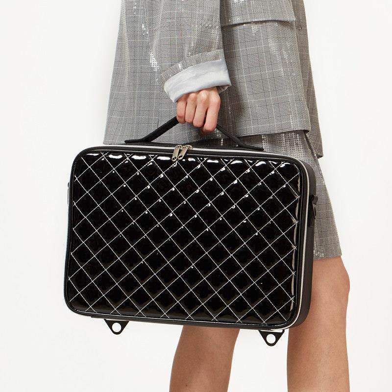 25新款菱格大容量美妆彩妆美容纹绣专业化妆师手提箱包 化妆收纳,彩妆/香水/美妆工具,化妆/美容工具,淘宝优惠券,粉丝福利购,淘宝优惠卷